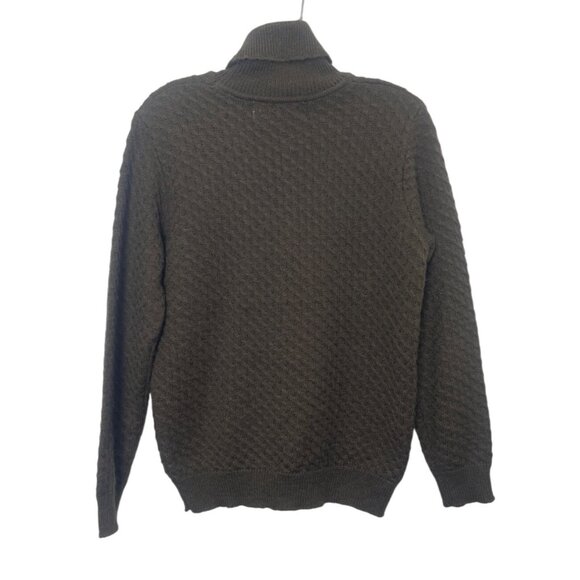 Morgan City Cashmere Blend Turtleneck Sweater Womens Large Brown New WOT - Picture 2 of 7